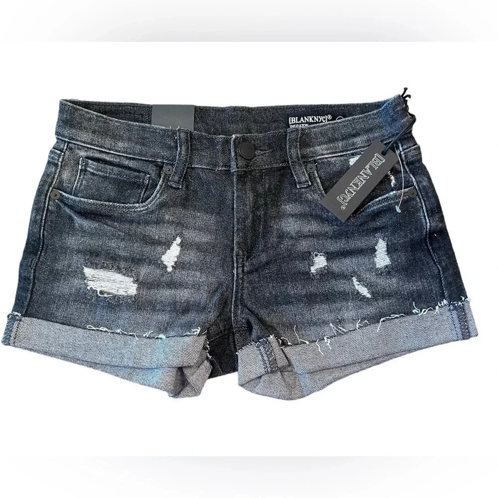 NWT Blank NYC The Fulton Roll Up Shorts 24